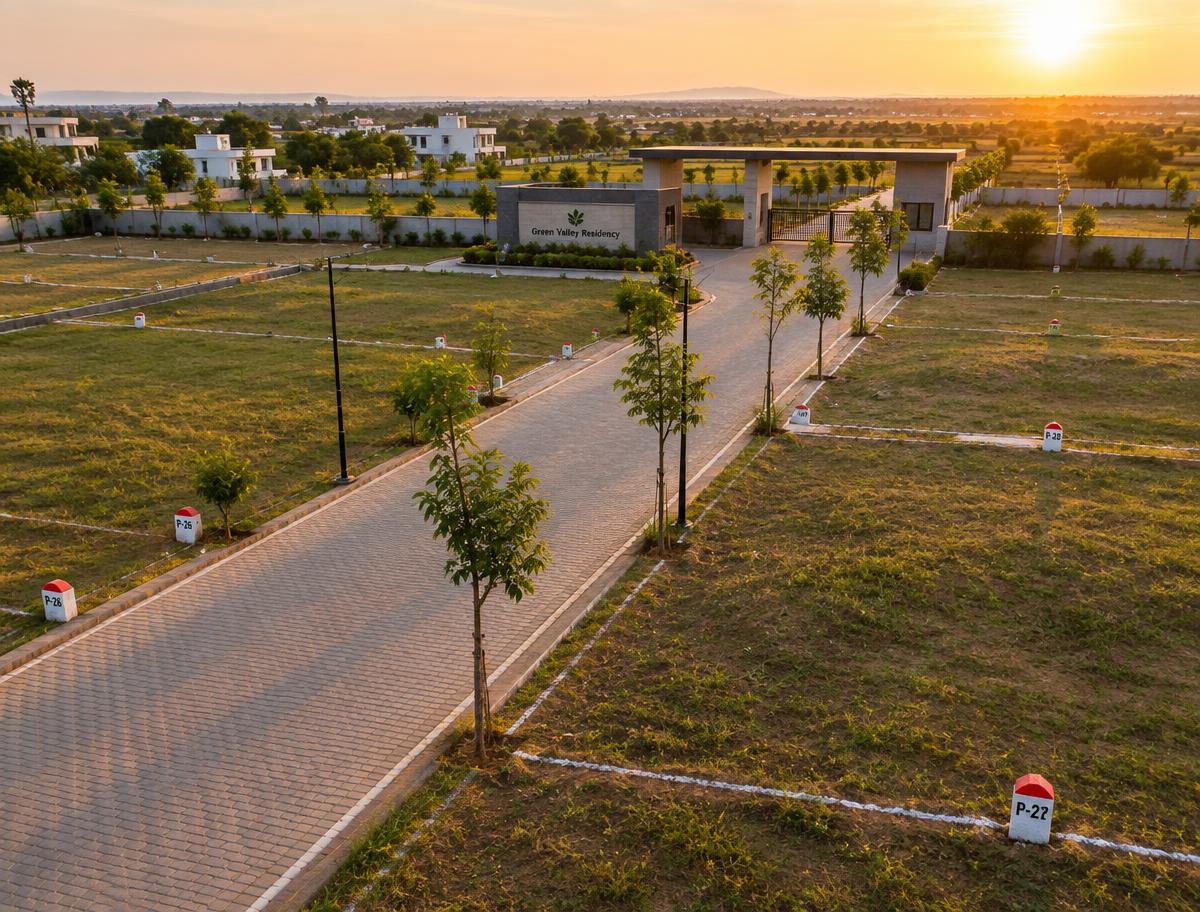 Residential Plot in South Bopal, Ahmedabad – illustrative image